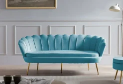 Salesfever Muschelsofa 3-Sitzer BANDUNG* 3-Sitzer Sofas|Polstergarnituren