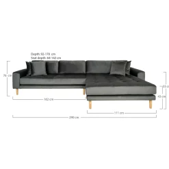 House Nordic Polsterecke LIDO* Ecksofas