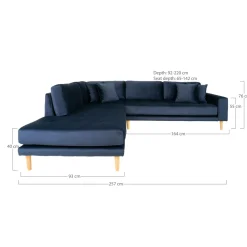 House Nordic Polsterecke LIDO* Ecksofas