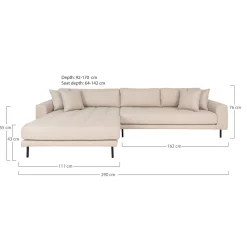 House Nordic Polsterecke LIDO* Ecksofas
