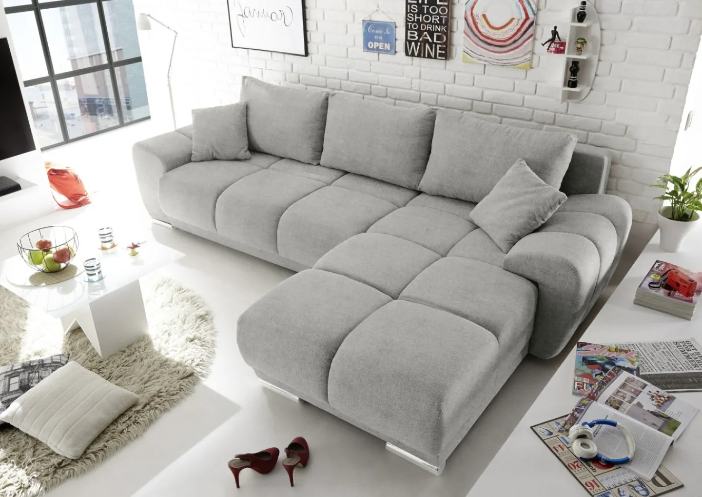 BRW Polsterecke mit Funktion ANTON* Ecksofas
