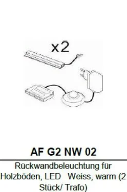 IMV Rückwandbeleuchtungen 2er-Set RAVENNA AF G2 NW 02* Zubehör