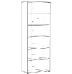 Forte Regal TEMPRA 2* Bücherregale|Raumteiler-Regale