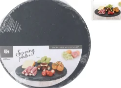 Koopman Schieferplatte Ø30cm STYLE* Geschirr & Besteck