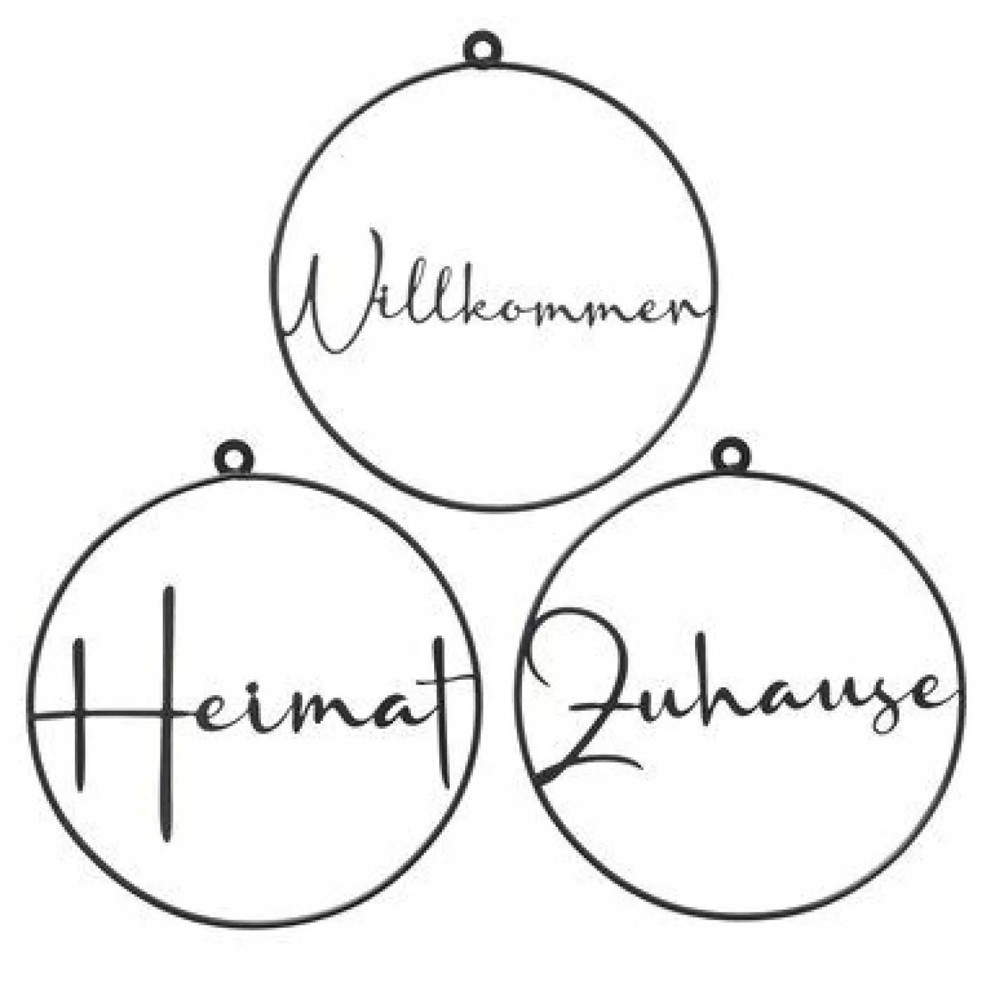 Schild Schriftzug HEIMAT