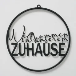 Schild Schriftzug WILLKOMMEN