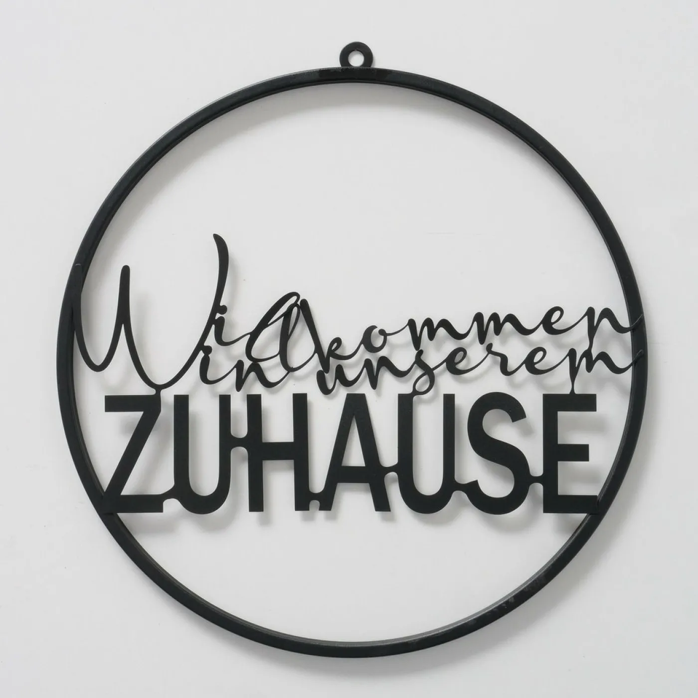 Schild Schriftzug WILLKOMMEN