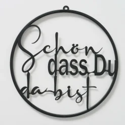 Schild Schriftzug WILLKOMMEN