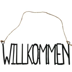 Boltze Schild Schriftzug WILLKOMMEN* Wanddeko