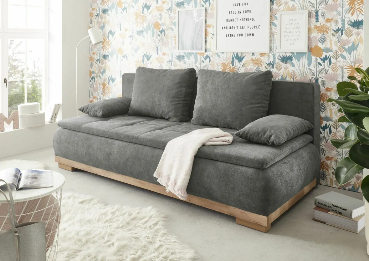 BRW Schlafsofa MILA LUX.3DL* 3-Sitzer Sofas|Schlafsofas