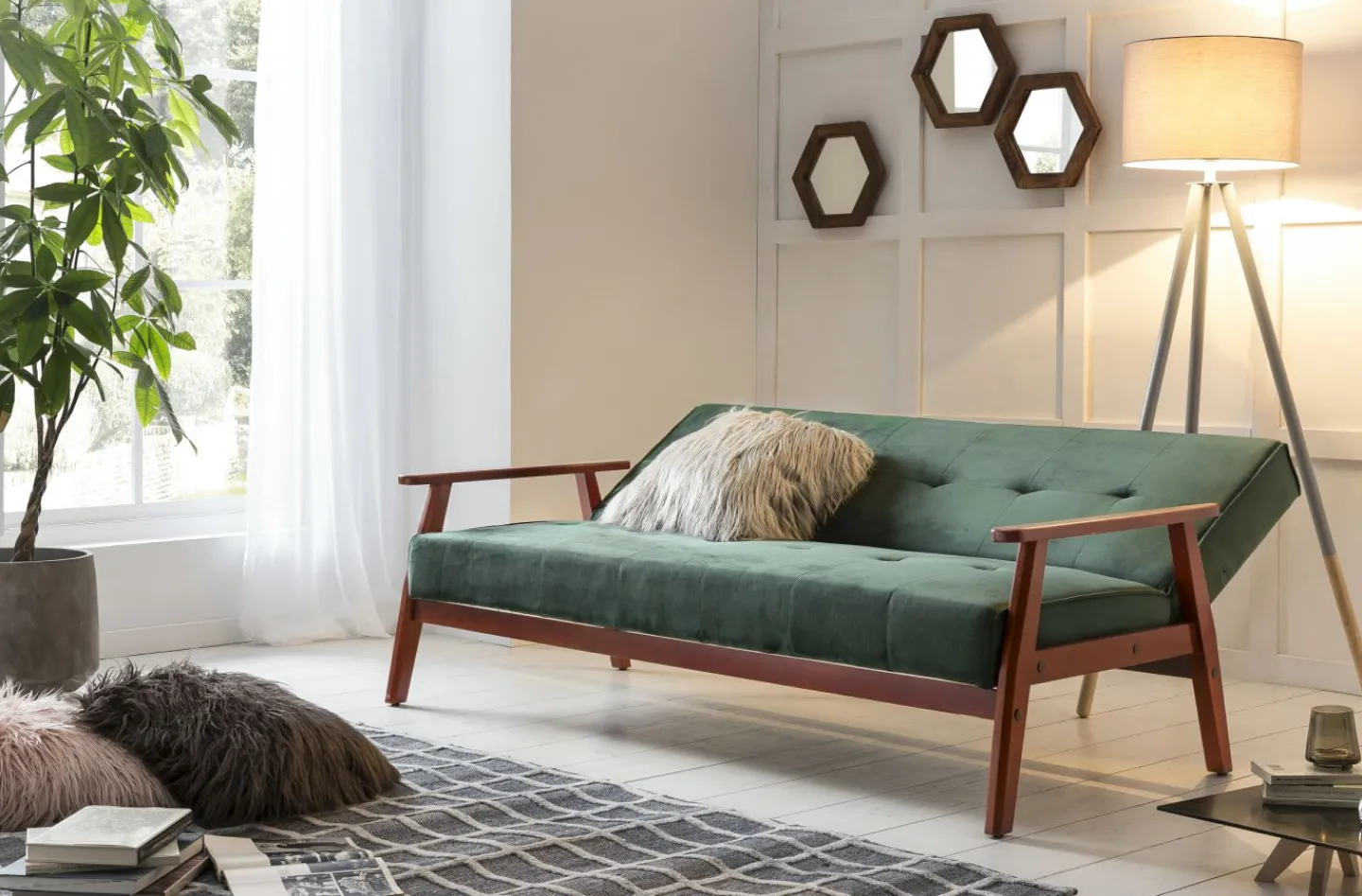 Salesfever Schlafsofa 3-Sitzer BALEENDAH* 3-Sitzer Sofas|Polstergarnituren