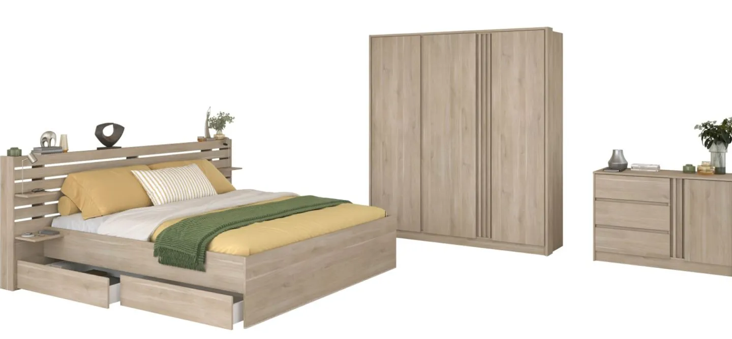 Parisot Schlafzimmer 3-teilig MIAMI 27* Komplette Schlafzimmer