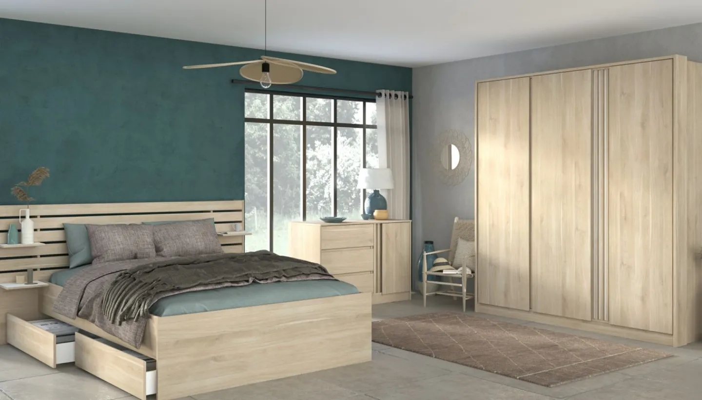 Parisot Schlafzimmer 3-teilig MIAMI 27* Komplette Schlafzimmer