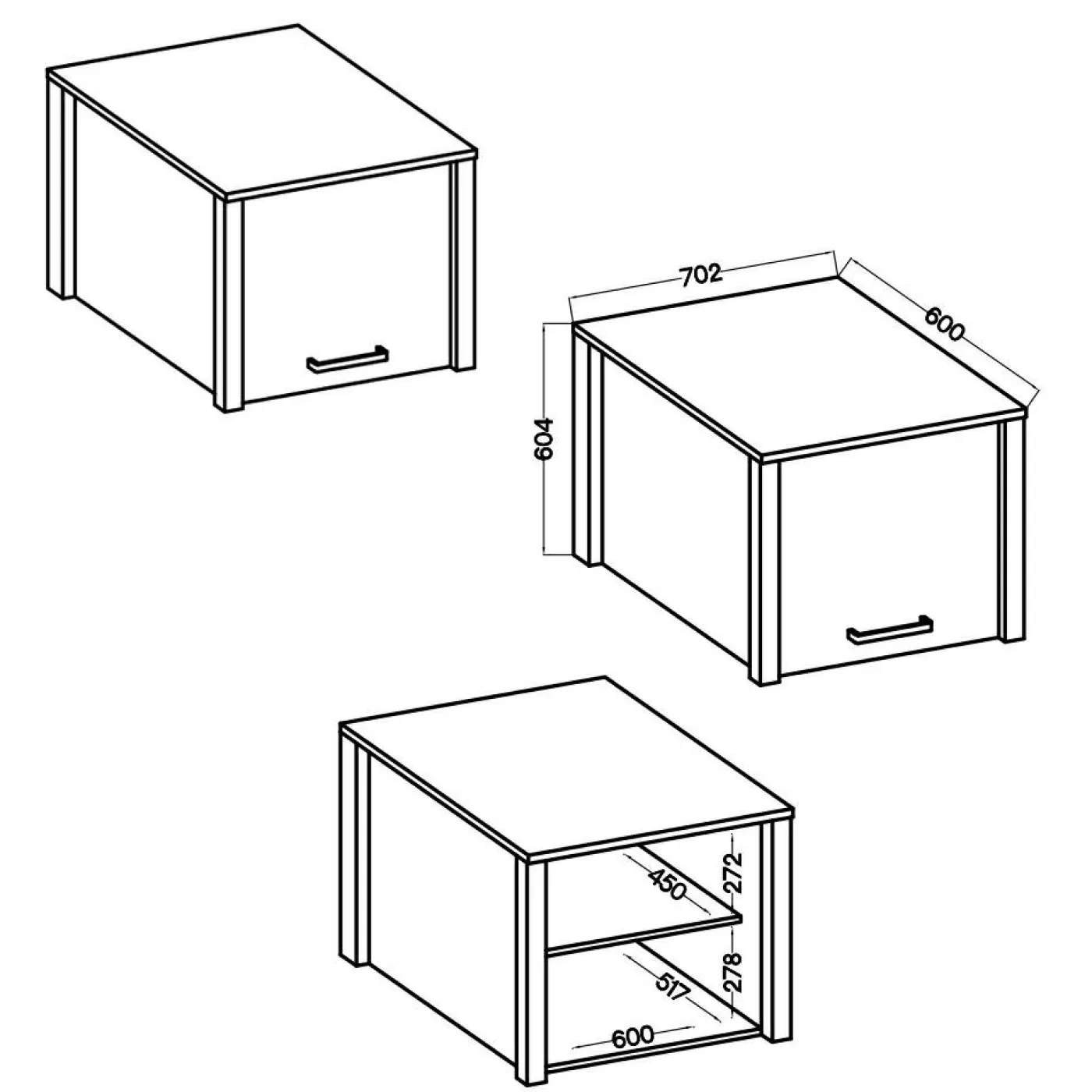 Schrankaufsatz für Geräteschrank SICILIA
