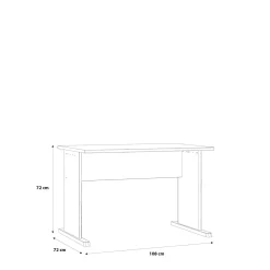 Forte Schreibtisch TEMPRA 2* Schreibtische