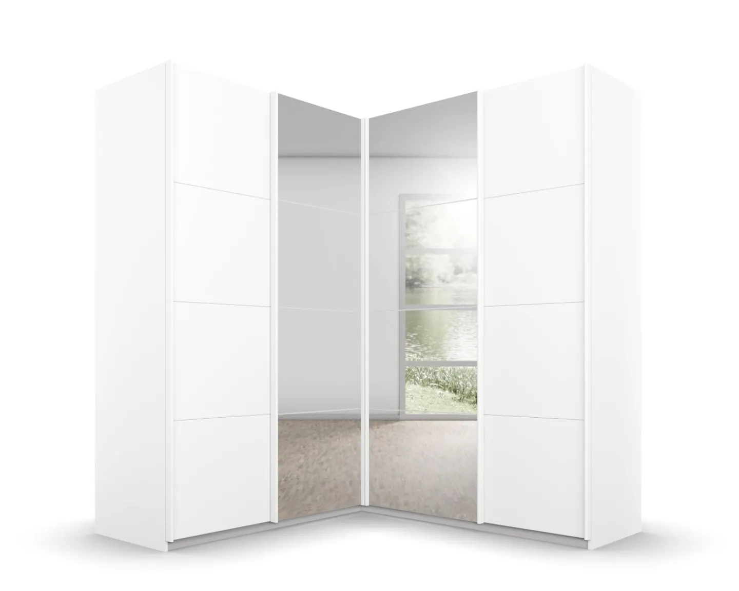Rauch Schwebetüreneckschrank QUADRA* Kleiderschränke