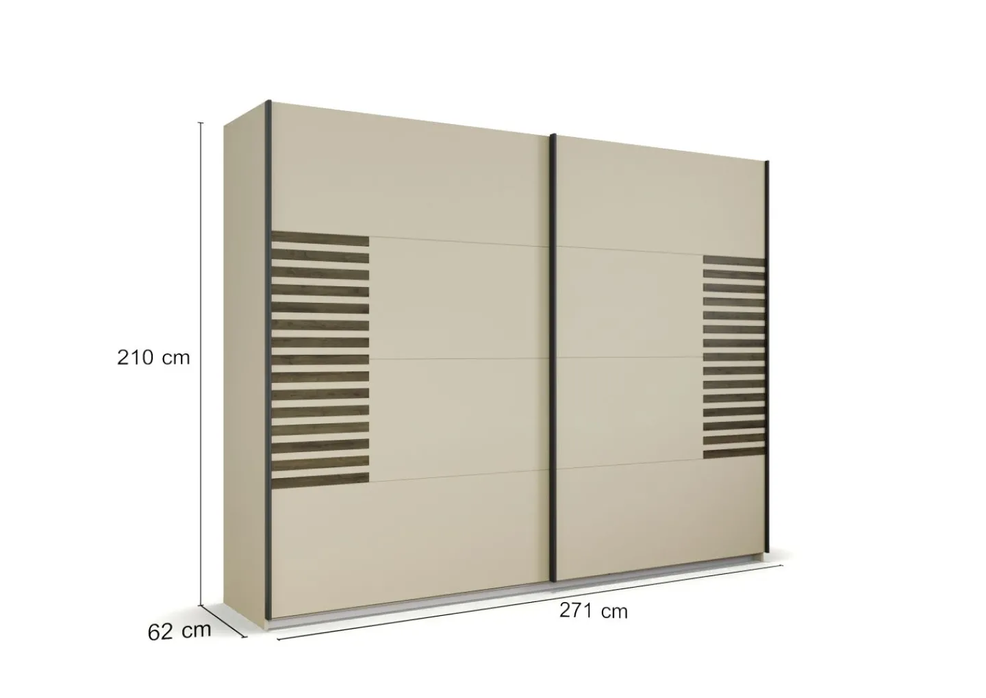 Rauch Schwebetürenschrank LISSABON* Kleiderschränke