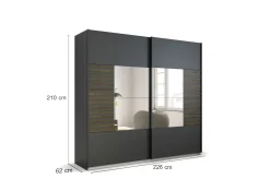 Rauch Schwebetürenschrank LISSABON* Kleiderschränke