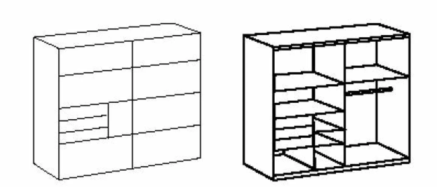 Wimex Schwebetürenschrank SAIGON* Kleiderschränke