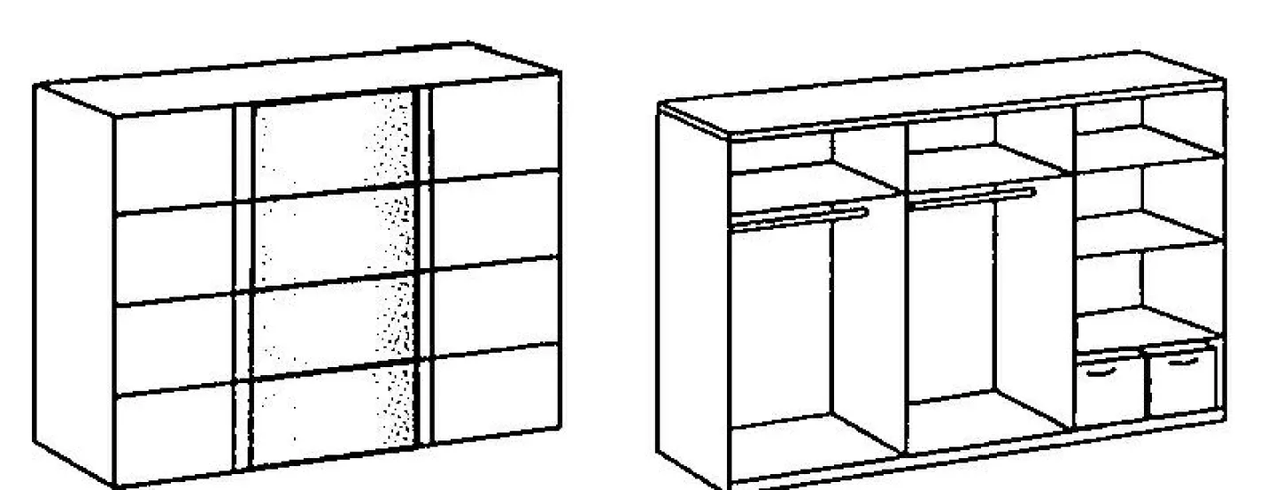Wimex Schwebetürenschrank SALTA* Kleiderschränke