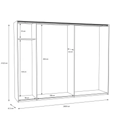 Forte Schwebetürenschrank TULUZA* Kleiderschränke