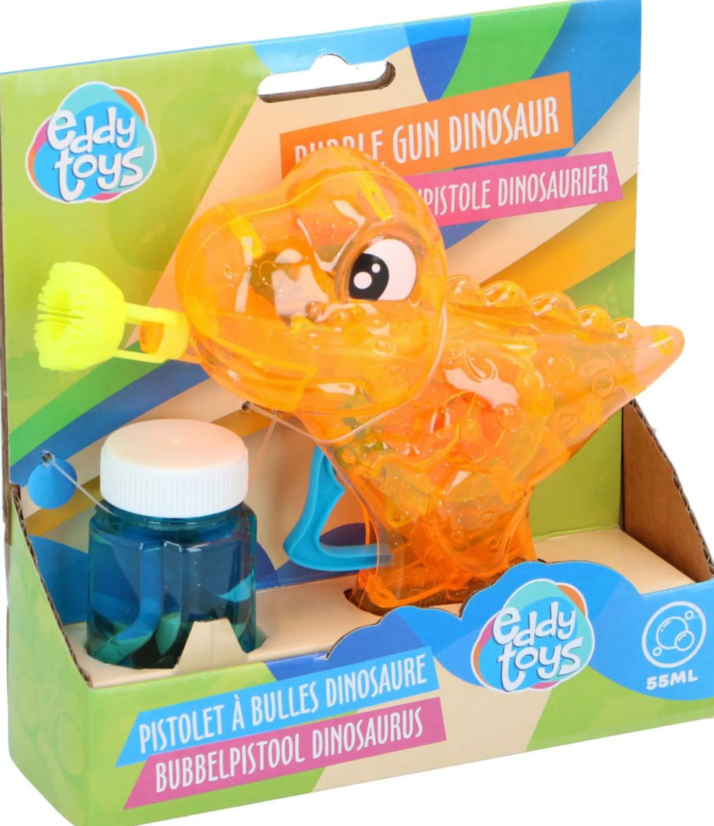 Edco Seifenblasenpistole Dino mit LED BUBBLES*Kinder Kinderzimmerdeko