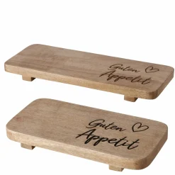 Boltze Servierbrett mit Spruch klein HUNGER* Tisch-Accessoires|Koch- & Backutensilien