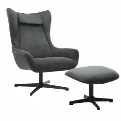 Salesfever Sessel mit Hocker 367841* Polstersessel|Ohrensessel