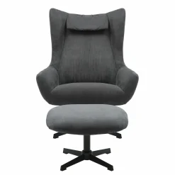 Salesfever Sessel mit Hocker 367841* Polstersessel|Ohrensessel