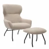 Salesfever Sessel mit Hocker 367803* Polstersessel|Ohrensessel