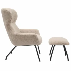 Salesfever Sessel mit Hocker 367803* Polstersessel|Ohrensessel