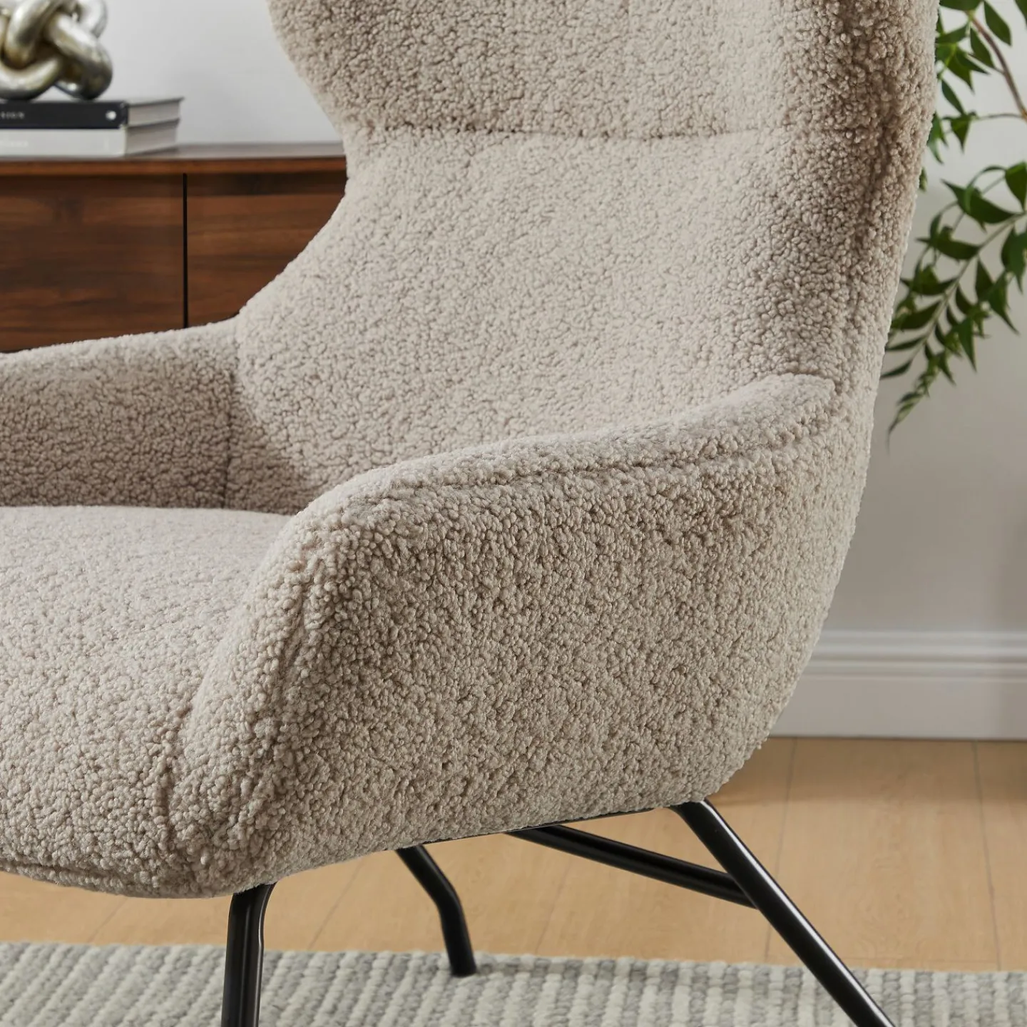 Salesfever Sessel mit Hocker 367803* Polstersessel|Ohrensessel