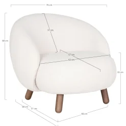 House Nordic Sessel SAVONA* Loungesessel|Polstersessel