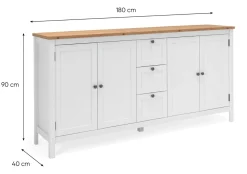 Finori Sideboard BERGEN 51* Kombikommoden|Sideboards