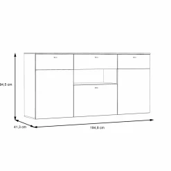 Forte Sideboard COMO* Kombikommoden|Sideboards