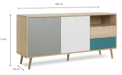 Finori Sideboard CUBA 51* Kombikommoden|Sideboards