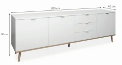 Finori Sideboard GÖTEBORG 57* Kombikommoden|Sideboards