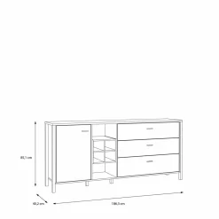 Forte Sideboard HIGH ROCK* Kombikommoden|Sideboards