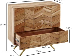 Skyport Sideboard HUANCAVELICA* Schubladenkommoden|Sideboards