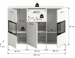Xonox Sideboard ICE* Kombikommoden|Sideboards