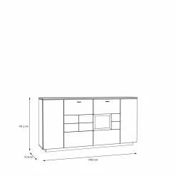 Forte Sideboard LOUOTO* Türkommoden|Sideboards