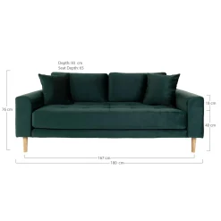 House Nordic 2,5-Sitzer LIDO* 2,5-Sitzer Sofas|Polstergarnituren