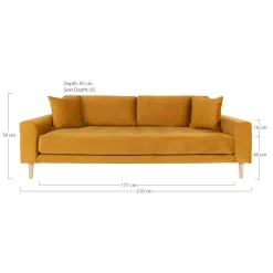 House Nordic 3-Sitzer LIDO* 3-Sitzer Sofas|Polstergarnituren