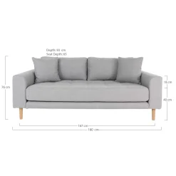 House Nordic 2,5-Sitzer LIDO* Polstergarnituren|2,5-Sitzer Sofas