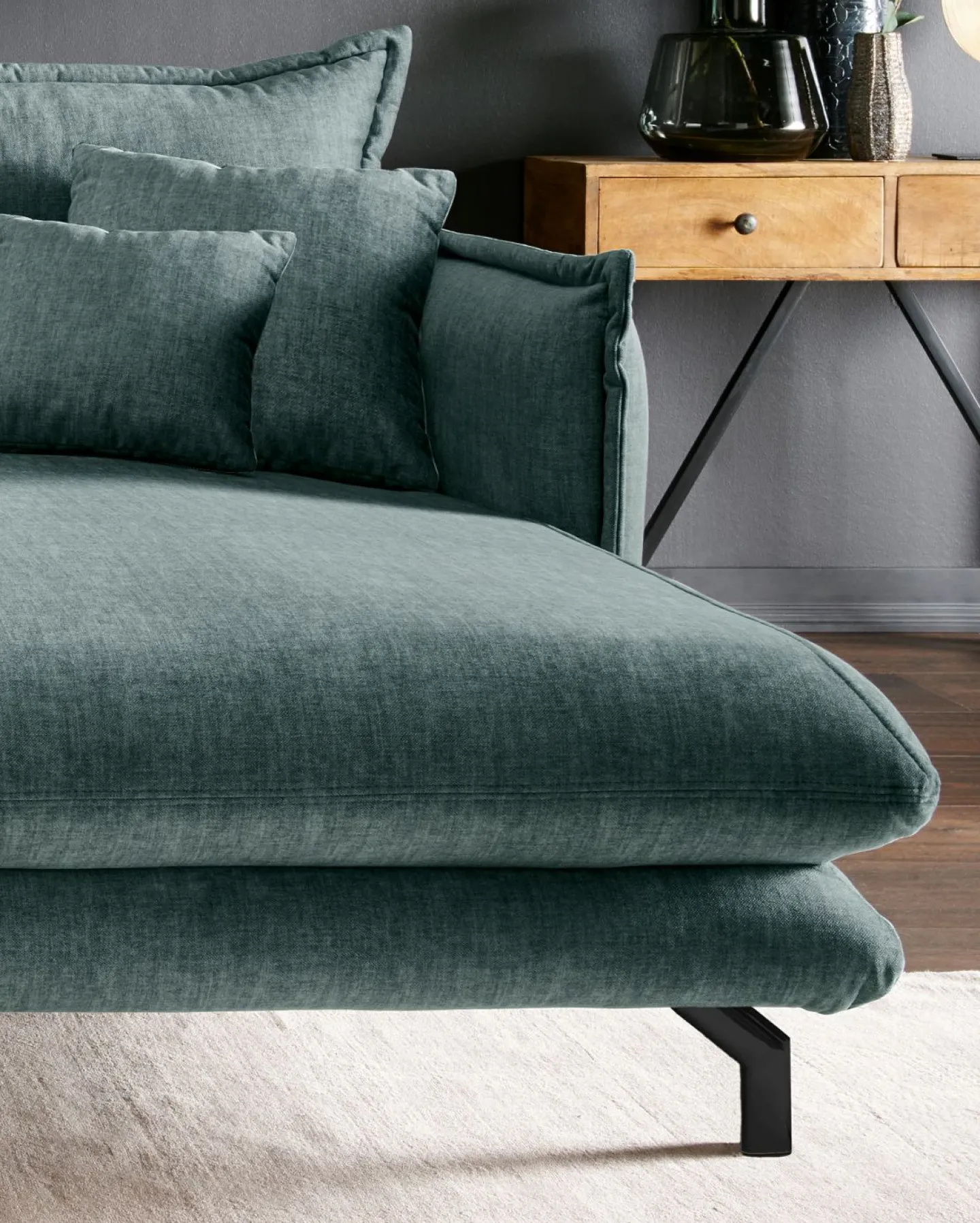 Benformato 2-Sitzer mit Recamiere LAVA* Ecksofas