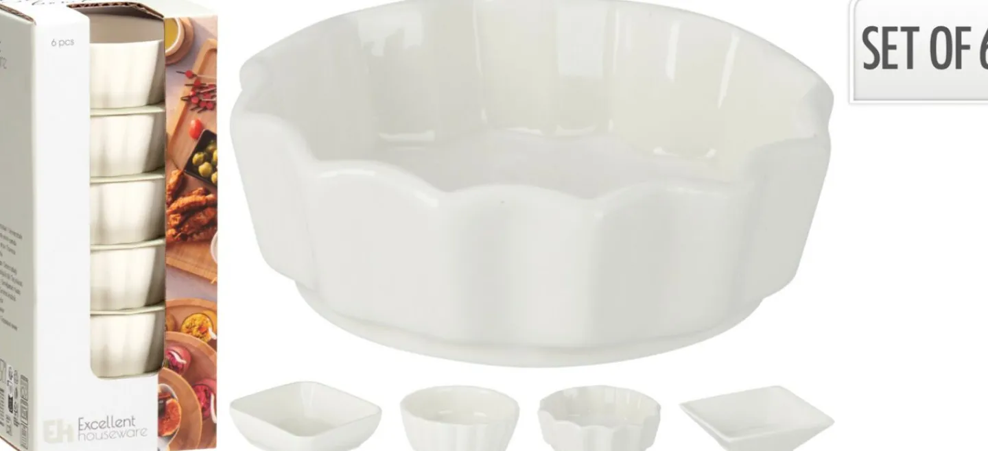 Koopman Snackschalen 6er Set EH* Geschirr & Besteck
