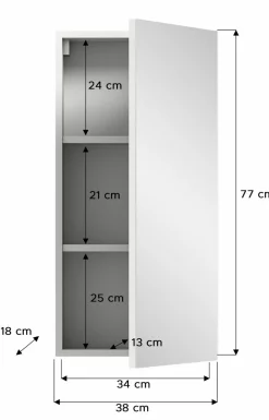 Xonox Spiegelschrank AMBO* Bad-Spiegelschränke|Badschränke