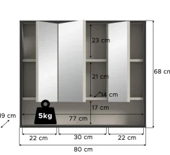 Xonox Spiegelschrank BAGNO* Bad-Spiegelschränke|Badschränke