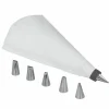 Metaltex Spritzbeutel mit 6 Tüllen INOX* Koch- & Backutensilien