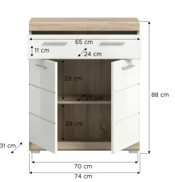 Xonox Standschrank GIMBI* Badkommoden|Kombikommoden